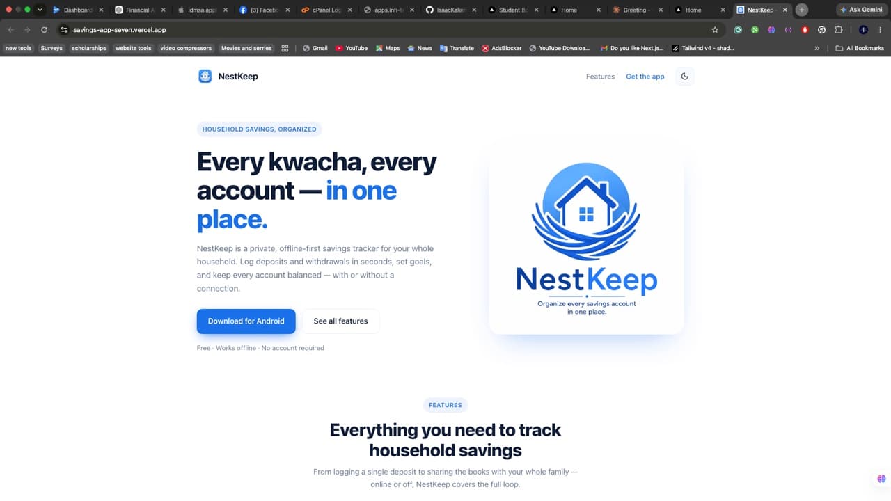 NestKeep — Savings App